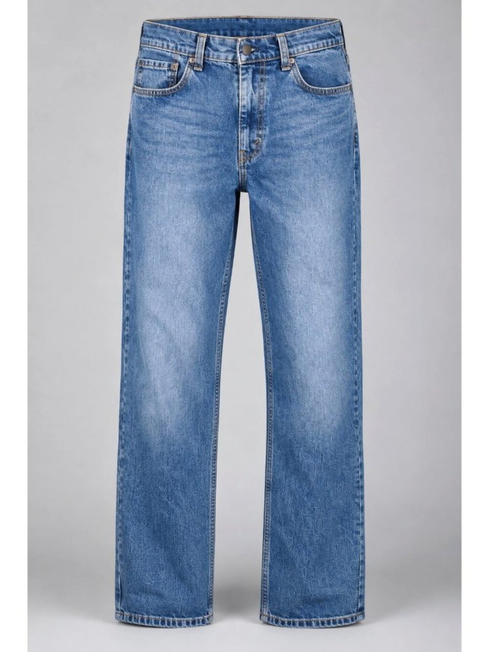 Levi's 505 Mens 34 x 32 Jeans Regular Fit Blue Denim Straight Leg Pants